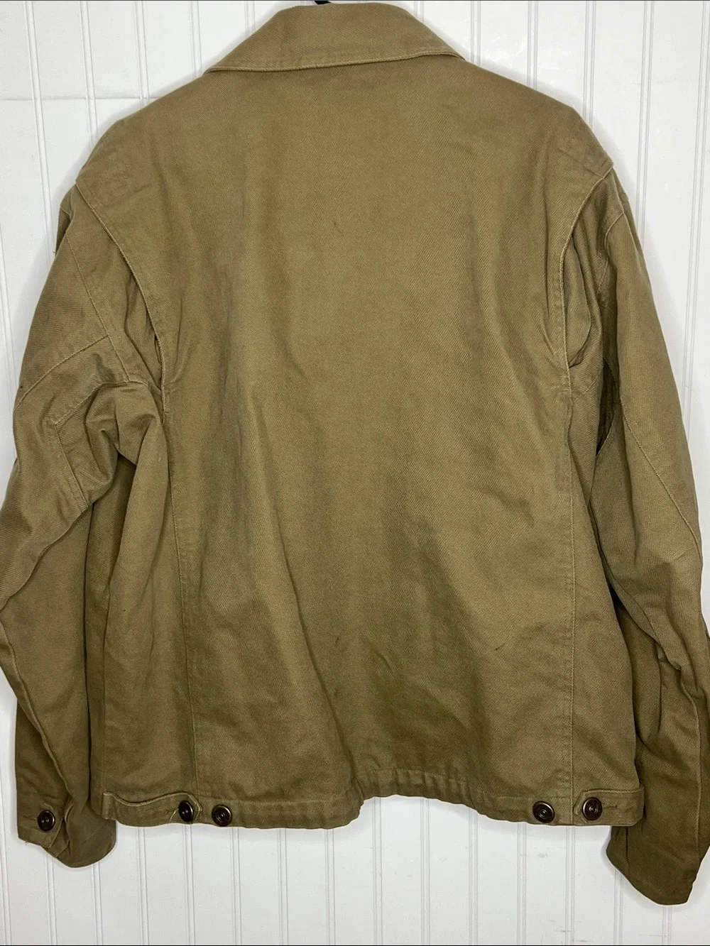 Columbia River Lodge Men's Light Brown Canvas Zip Jacket